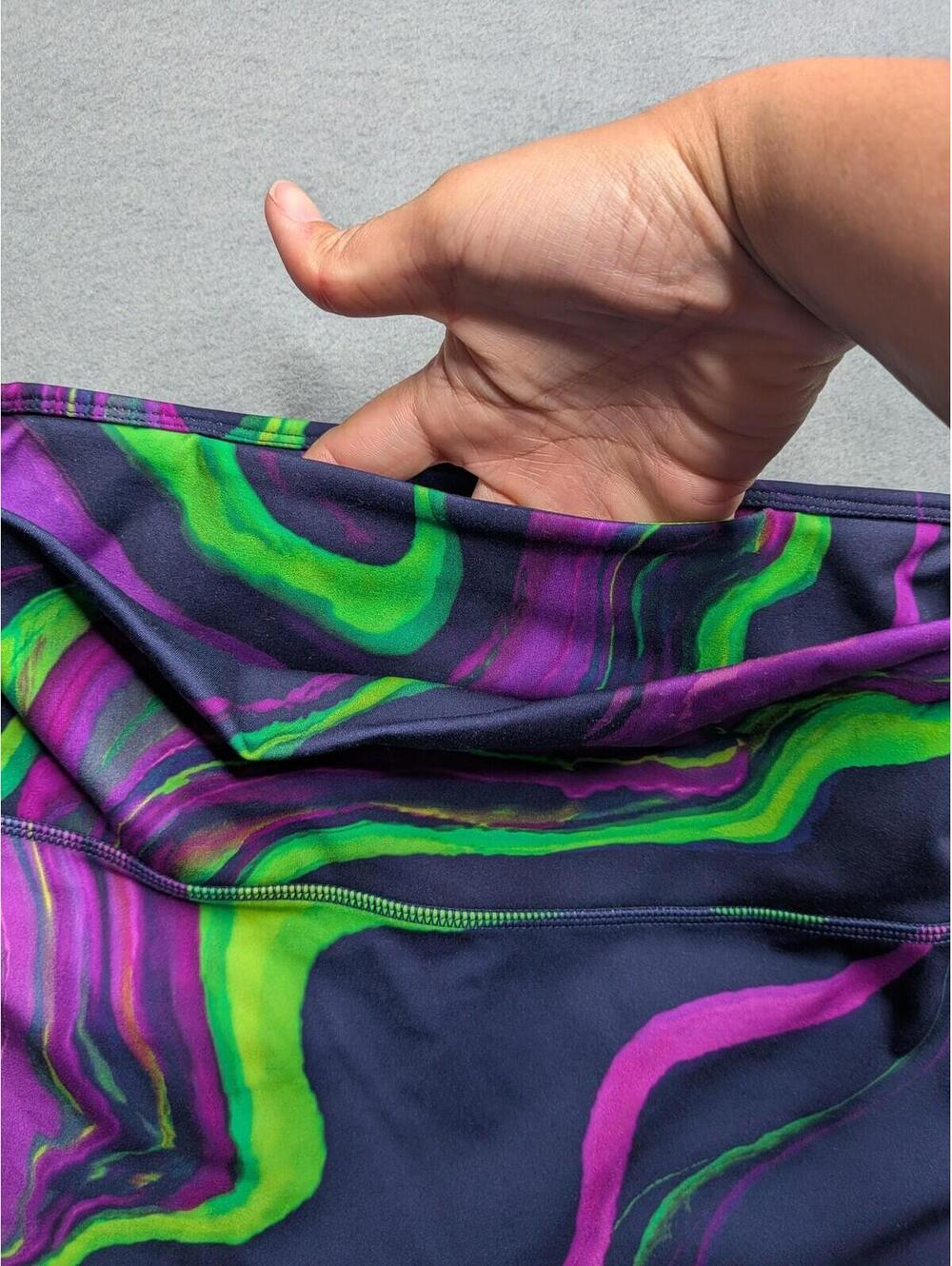 Fabletics Leggings Womens M Multicolor Motion365 High Waist Ankle Pockets Yoga - Picture 8 of 10